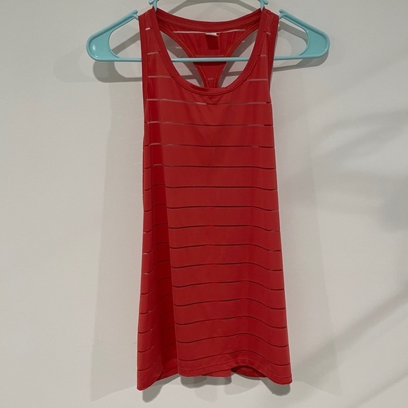 Athleta Red Striped Tank Top - Picture 2 of 8